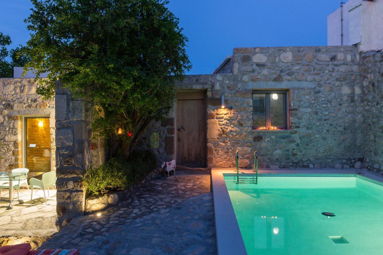 Muazzo Creta Stone House, Nature Escape With Pool, By Thinkvilla Pigí Exterior foto